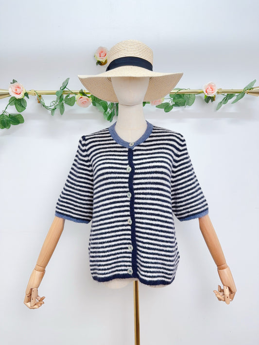 Cardigan Streifen blau weiß