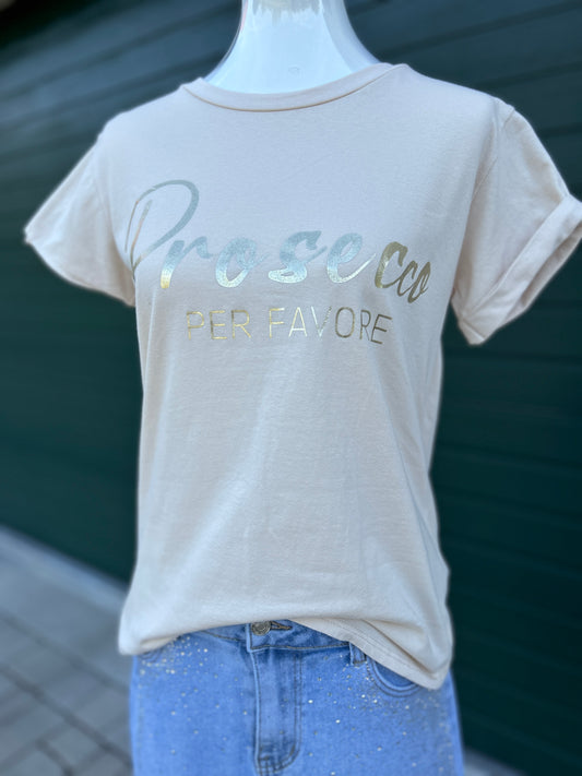 T-Shirt Prosecco Beige