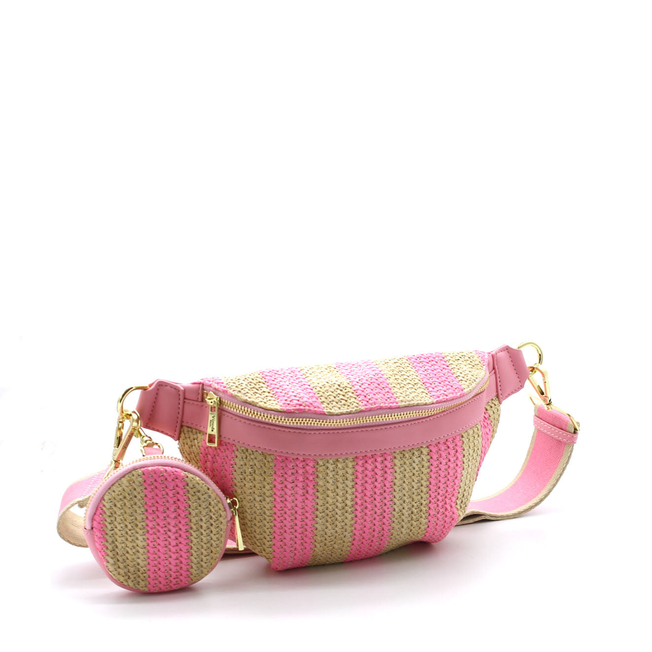 Bauchtasche Stripe Fuchsia