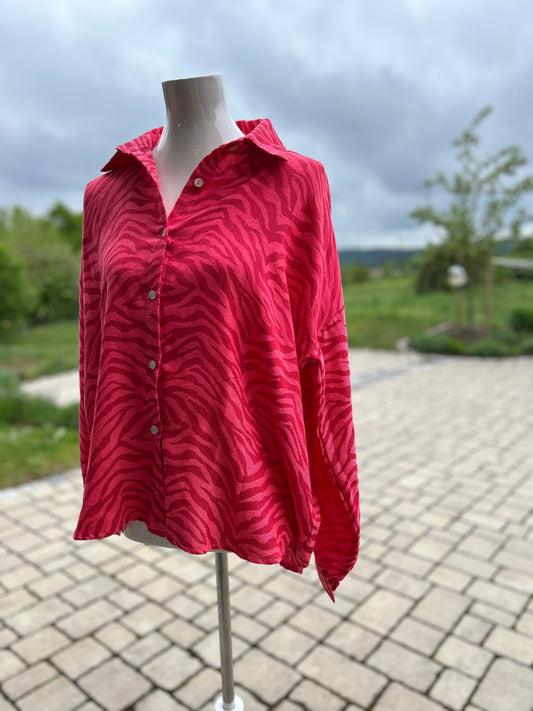 Bluse Zebra Pink