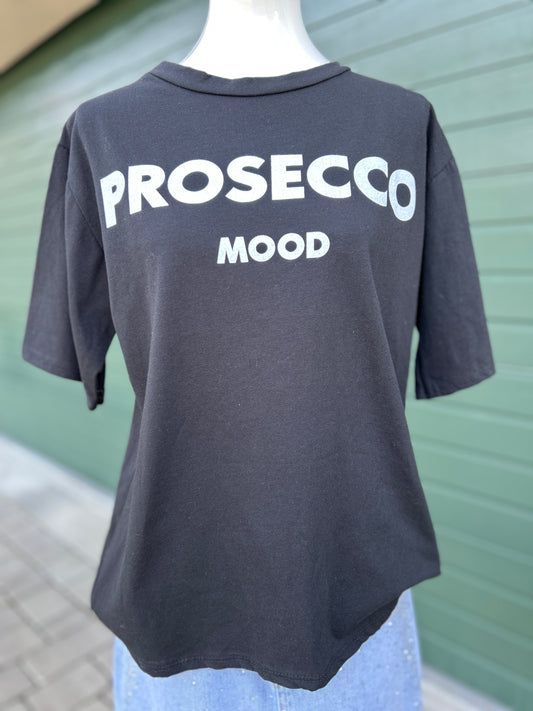 T-Shirt Prosecco schwarz