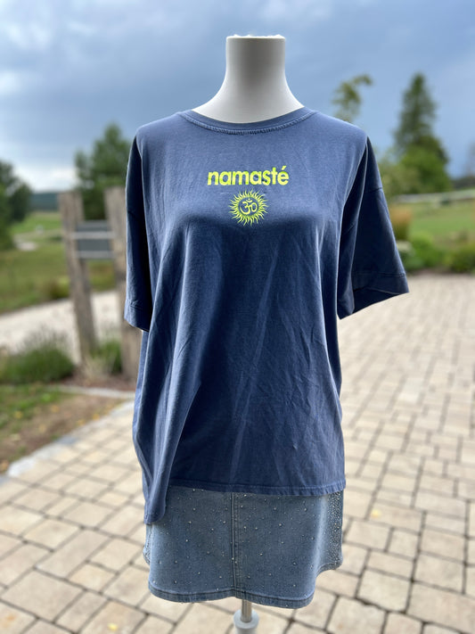 Shirt Namaste blau