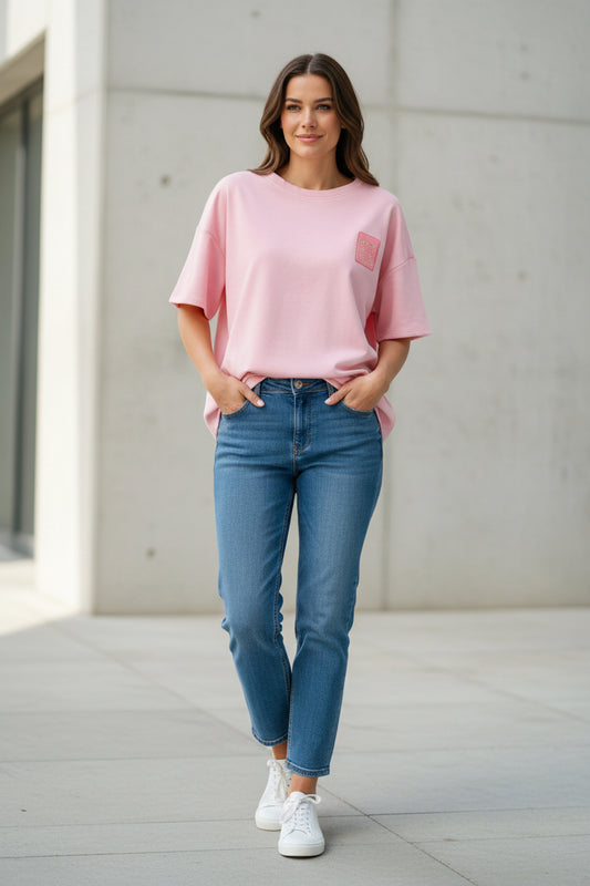Shirt De La Creme rosa