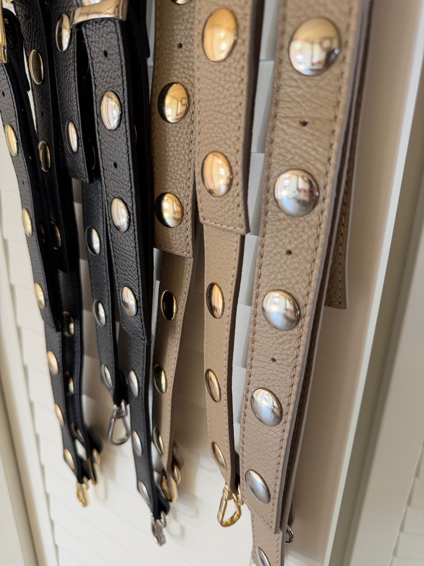 Handtaschen Riemen Nieten Leder
