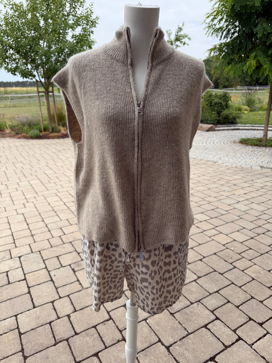 Strickweste Taupe