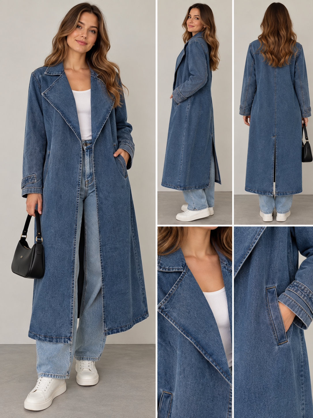 Denim Trenchcoat Mantel