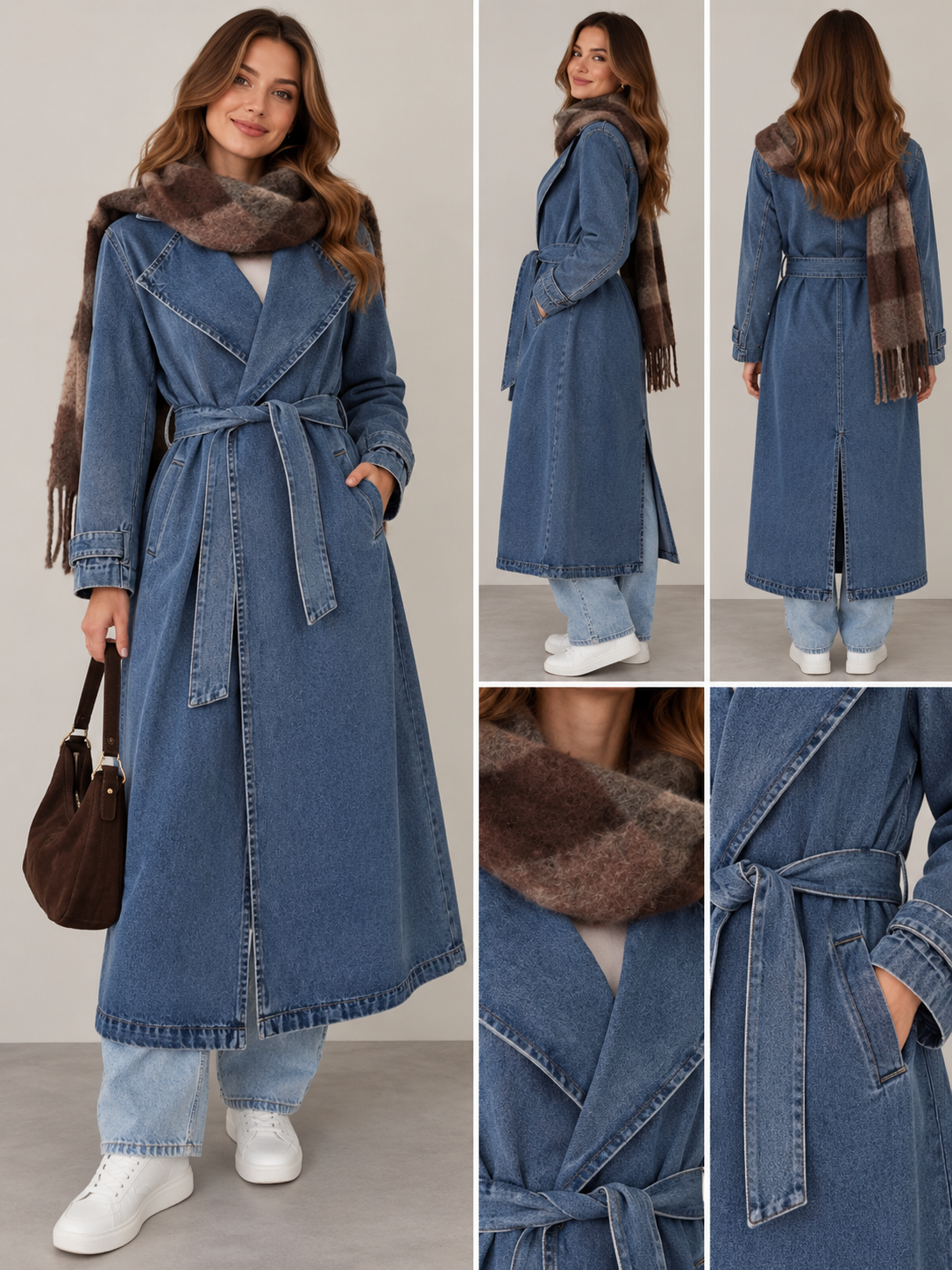 Denim Trenchcoat Mantel