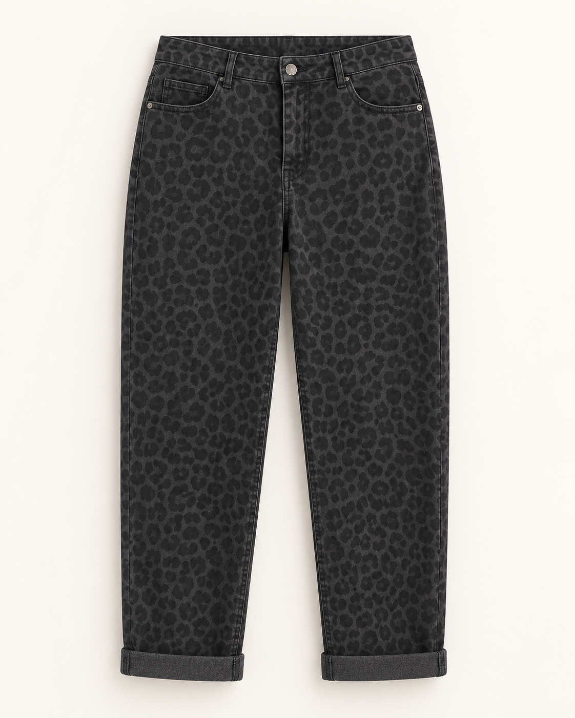 Mom Jeans Leo grau