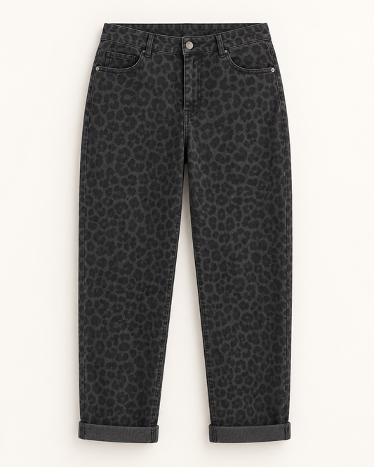 Mom Jeans Leo grau