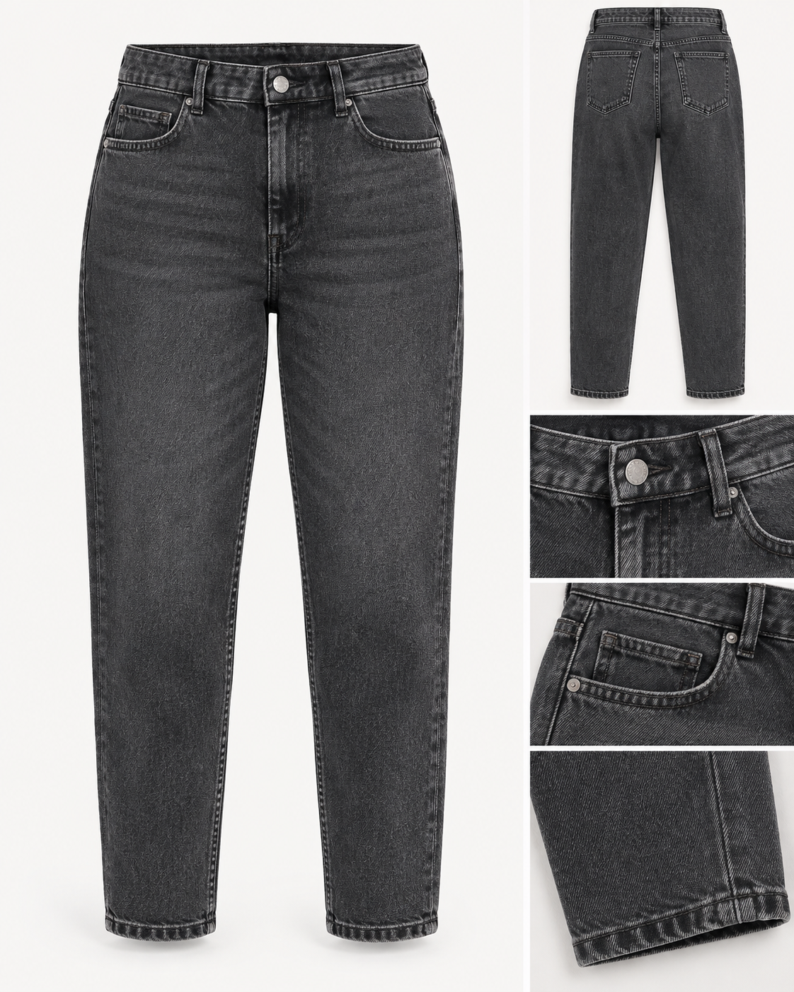Mom Jeans grau
