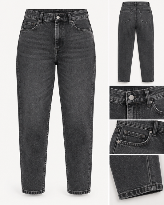 Mom Jeans grau