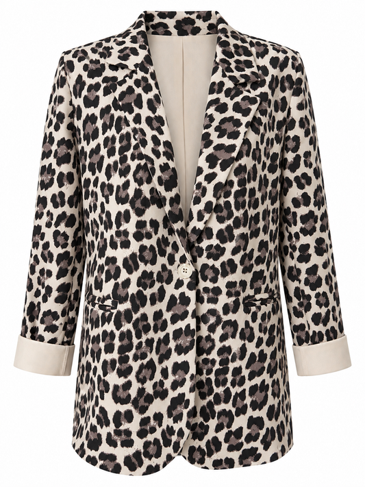 Blazer Relaxed Fit Leo Beige