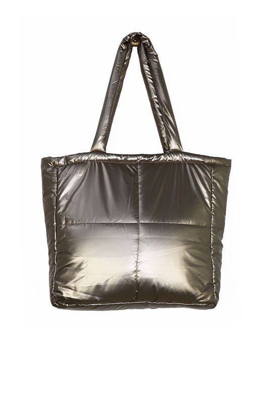 Henkeltasche Puffer gold