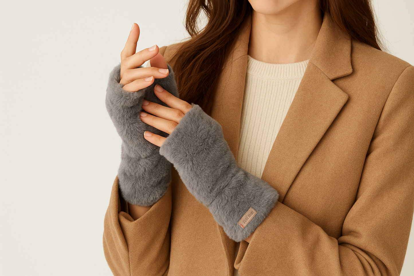 Handschuhe Felloptik