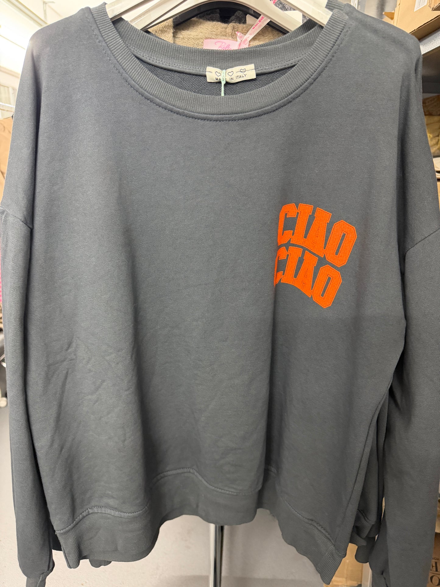 Sweatshirt Ciao Anthrazit Orange