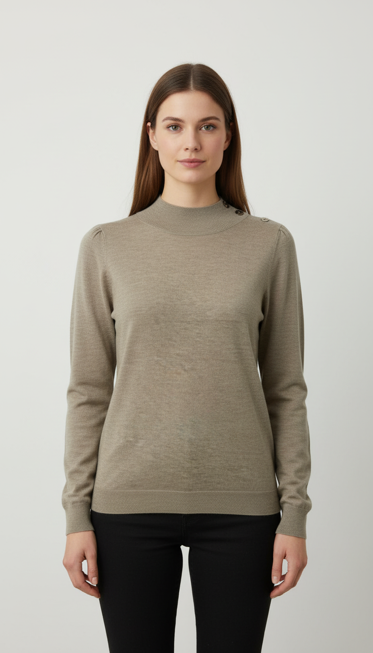 Pullover Stehkragen Merino