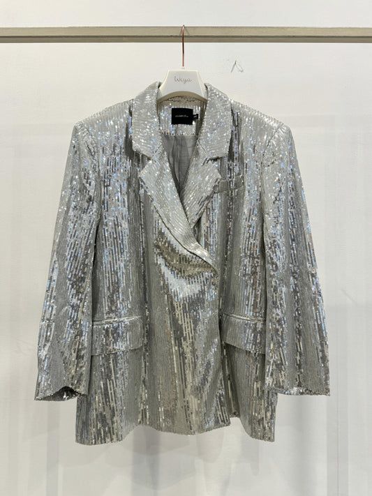 Oversize Blazer mit Pailletten