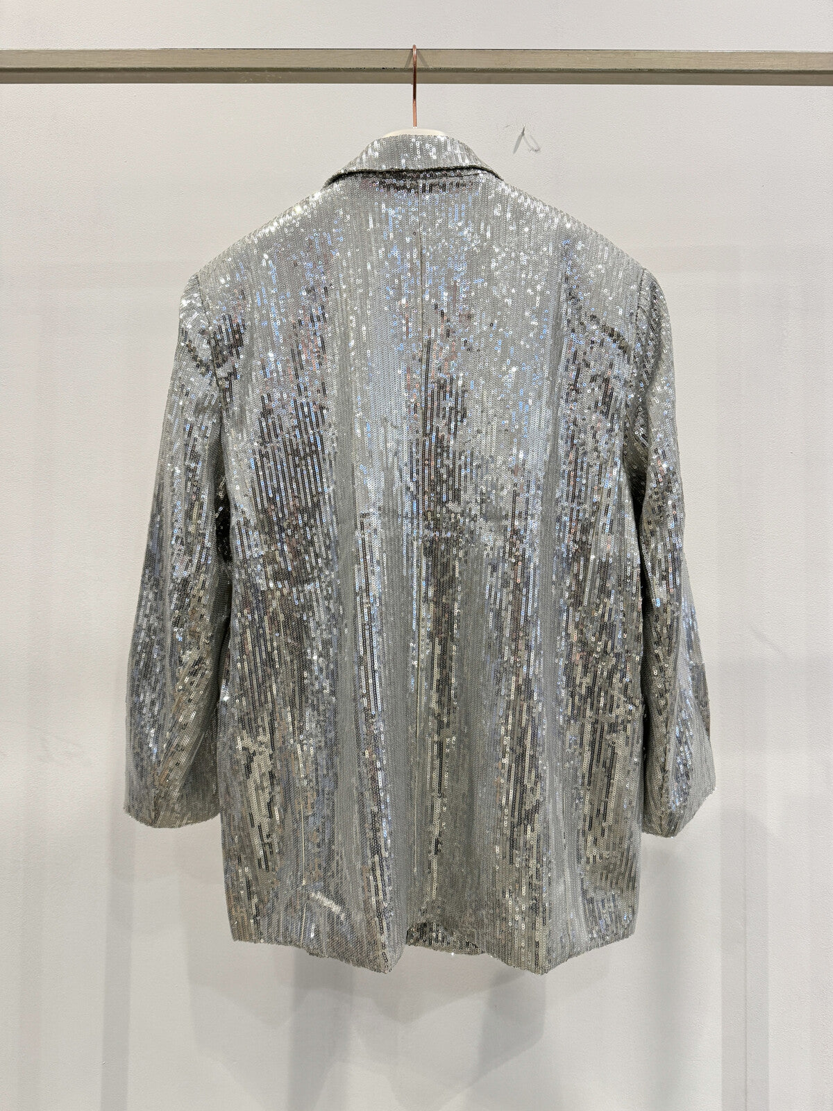 Oversize Blazer mit Pailletten