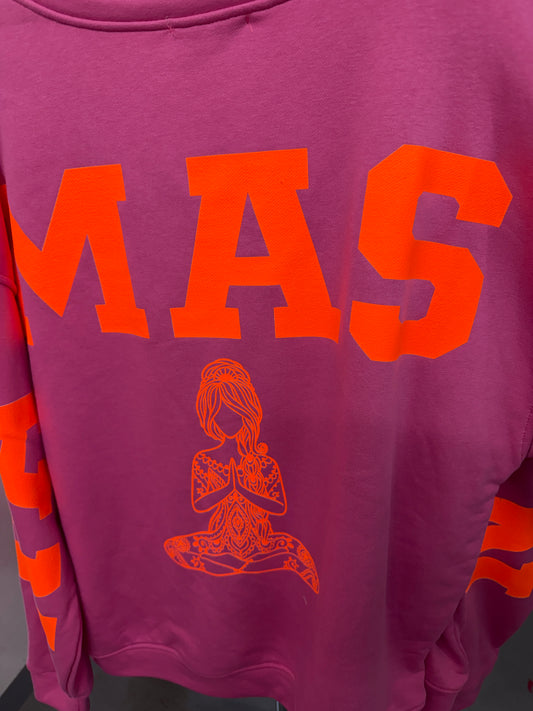 Pullover Namaste pink orange