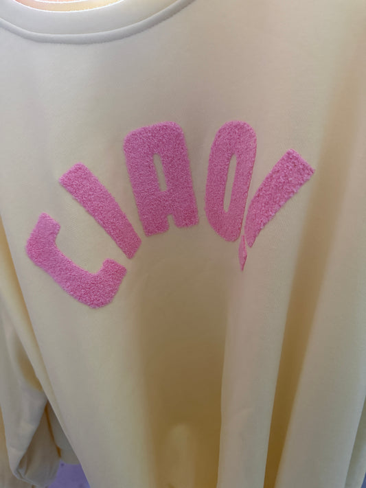 Pullover Ciao gelb rosa